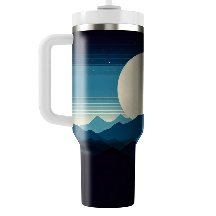 Striking Mountain Silhouette  Insulated Tumblers