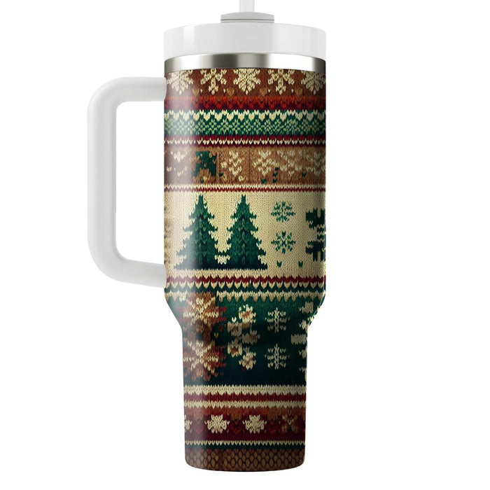 Winter Cozy Knit Sweater  Custom Tumblers