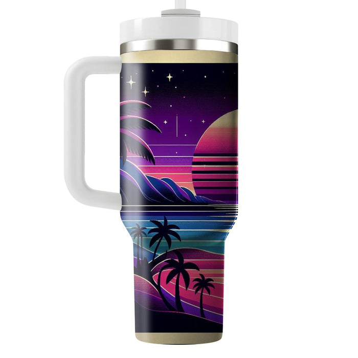 Vaporwave Sunset Vibes  Decorative Tumblers