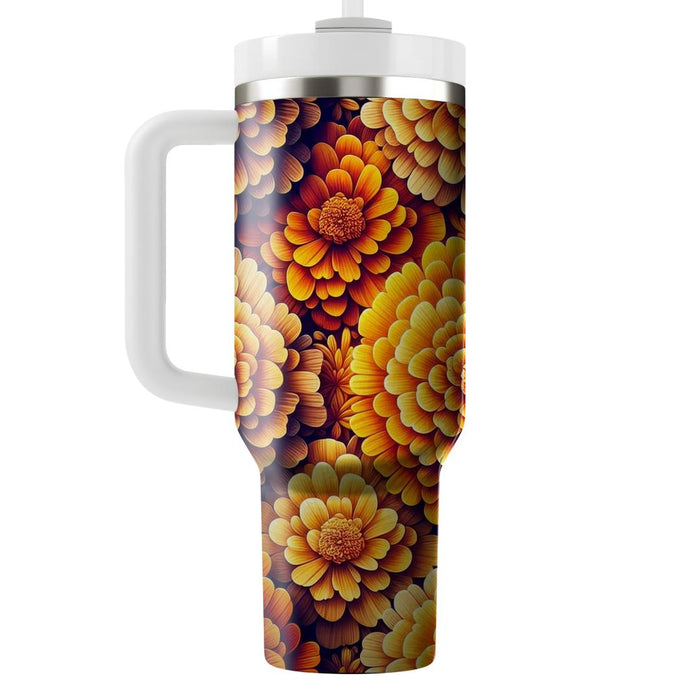 Sunset Marigold Melody  Tumbler Cups