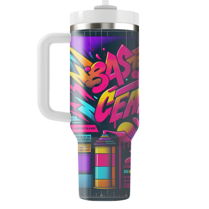 Retro Graffiti Vibes  Personalized Tumblers