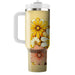 Retro Graphic Flower Pattern  Insulated Tumblers