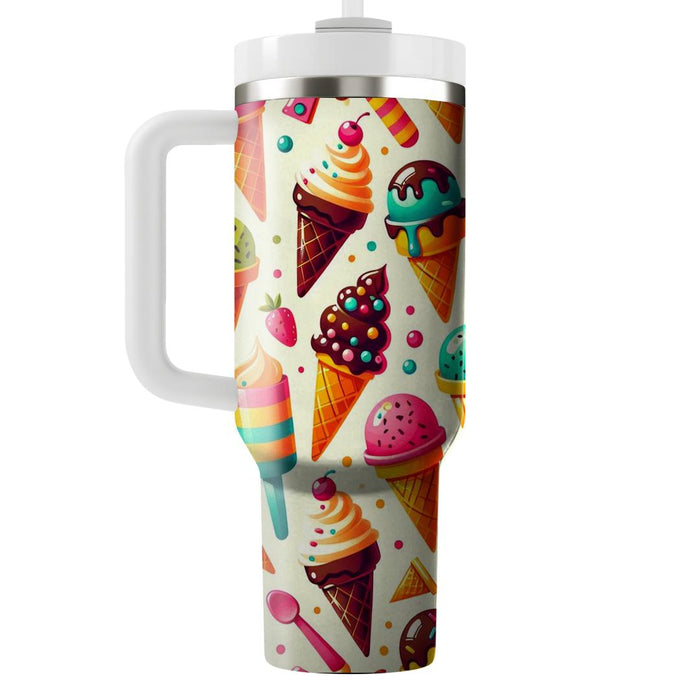 Geometric Ice Cream Cones  Insulated Tumblers