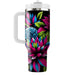  Floral Burst  Tumbler Cups