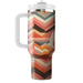 Sunset Chevron Harmony  Personalized Tumblers