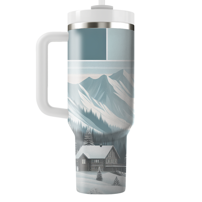 Winter Mountain Retreat  Custom Tumblers