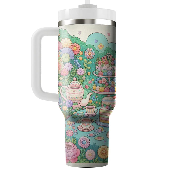 Whimsical Bunny Tea Party  Decorative Tumblers