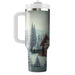 Winter Snowy Cabin  Travel Tumblers