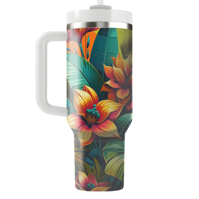 Bold Botanical Adventure  Travel Tumblers