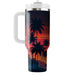 Retro Palm Tree Sunset  Personalized Tumblers