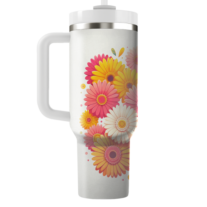 Vibrant Gerbera Daisies  Insulated Tumblers