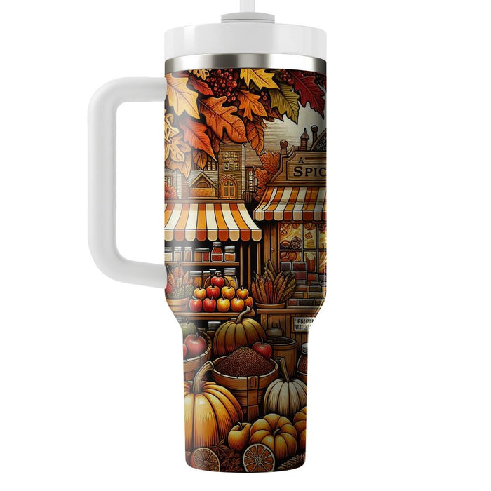 Autumn Spice Market  Tumblers With Lids