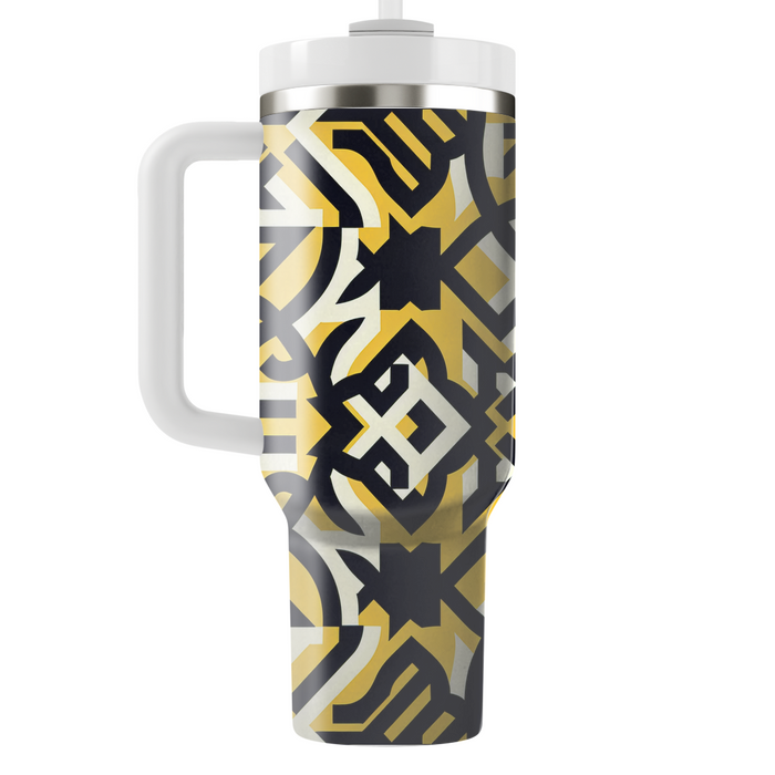 Bold Lattice Pattern  Decorative Tumblers