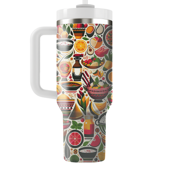 Flavors Of The World - International Cuisine Day  Decorative Tumblers