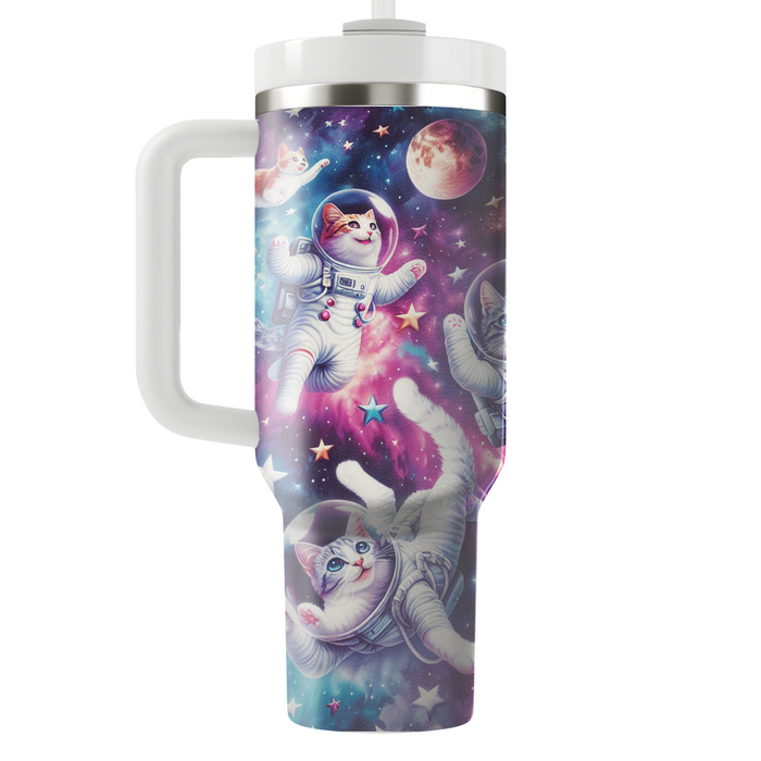 Whimsical Cat Galaxy  Tumbler Cups