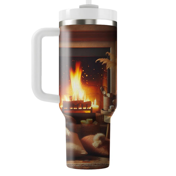 Winter Cozy Firelight  Insulated Tumblers