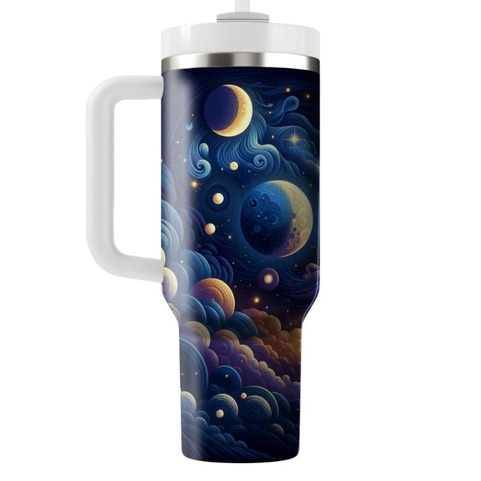 Whimsical Starry Skies  Travel Tumblers