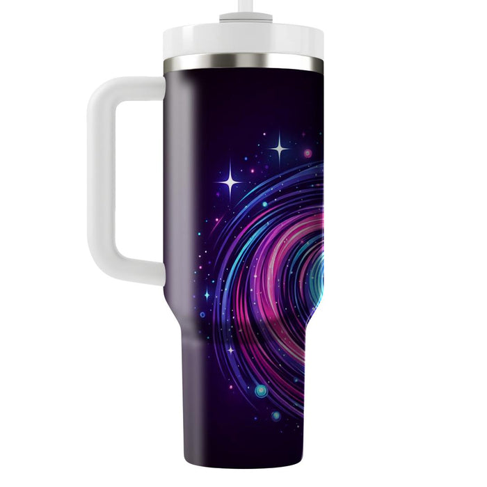 Galactic Neon Swirl  Custom Tumblers