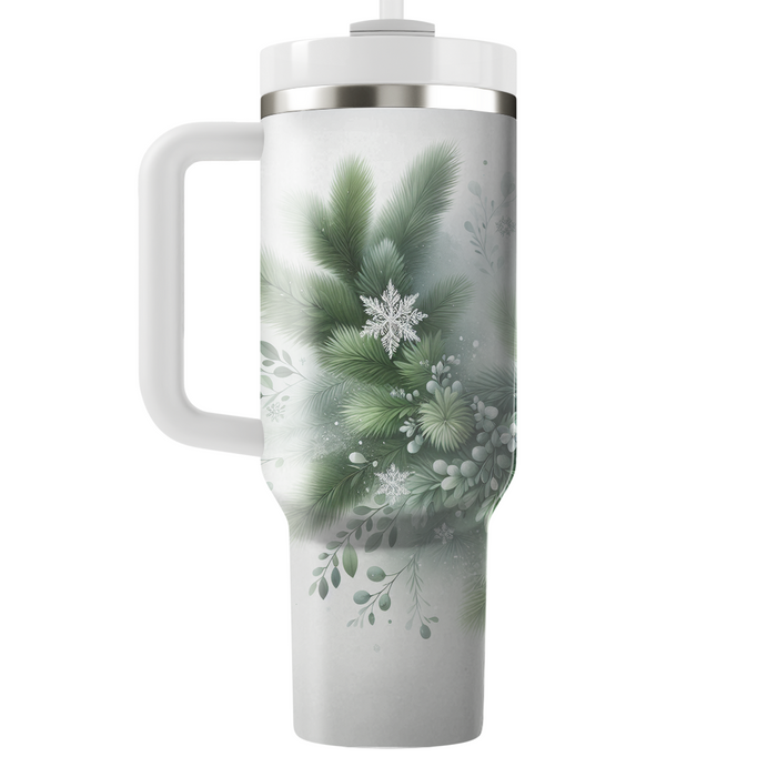 Winter Evergreen Elegance  Tumbler Cups