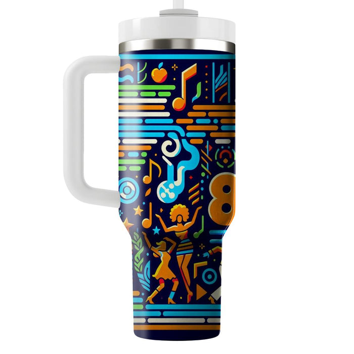 Retro Groove  Insulated Tumblers