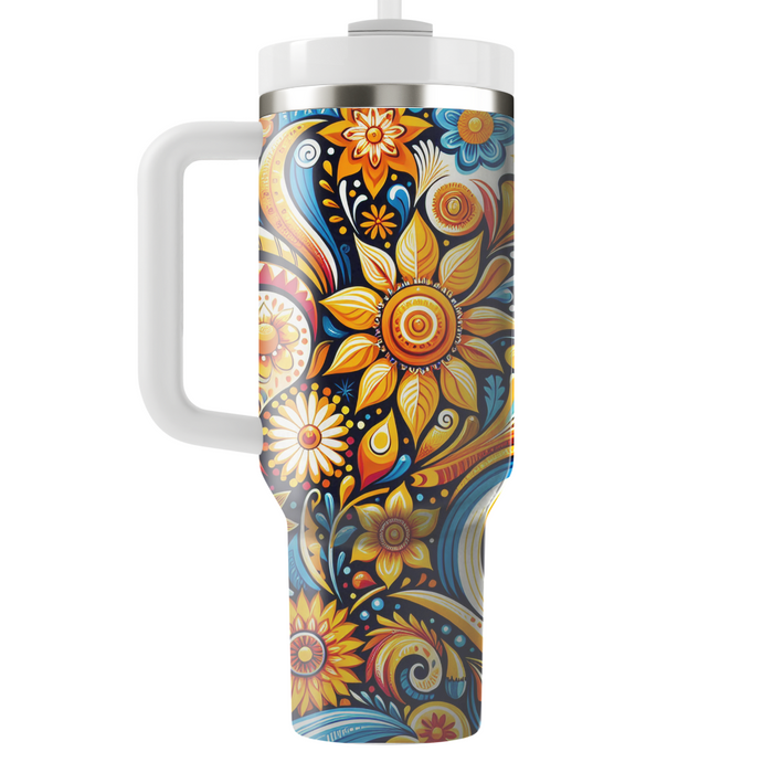 Solar Serenade - Summer Solstice Celebration  Decorative Tumblers