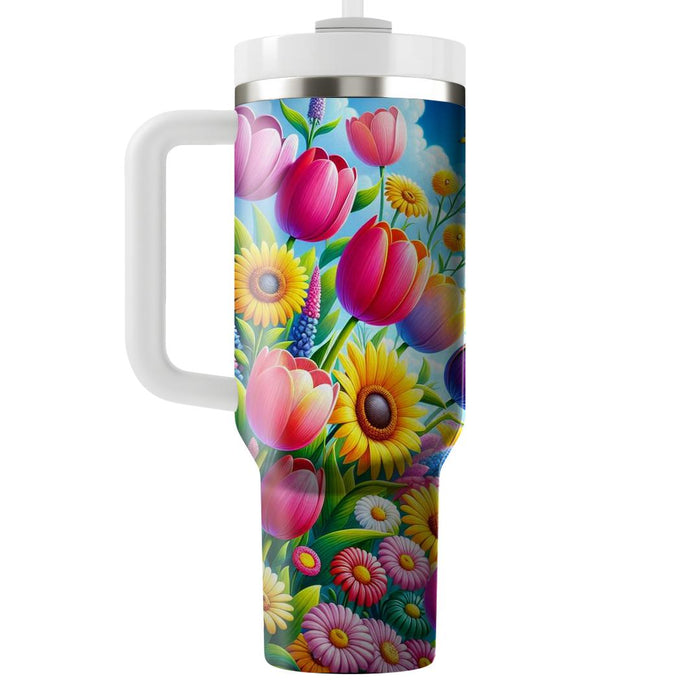 Spring Floral Parade  Decorative Tumblers