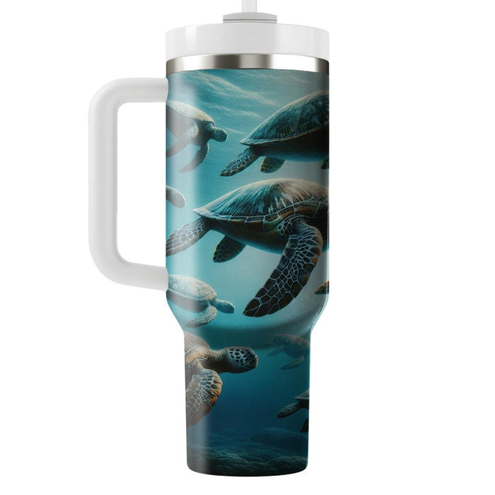 Tranquil Turtle Tide  Decorative Tumblers