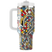 Bold Mosaic Patterns  Tumbler Cups