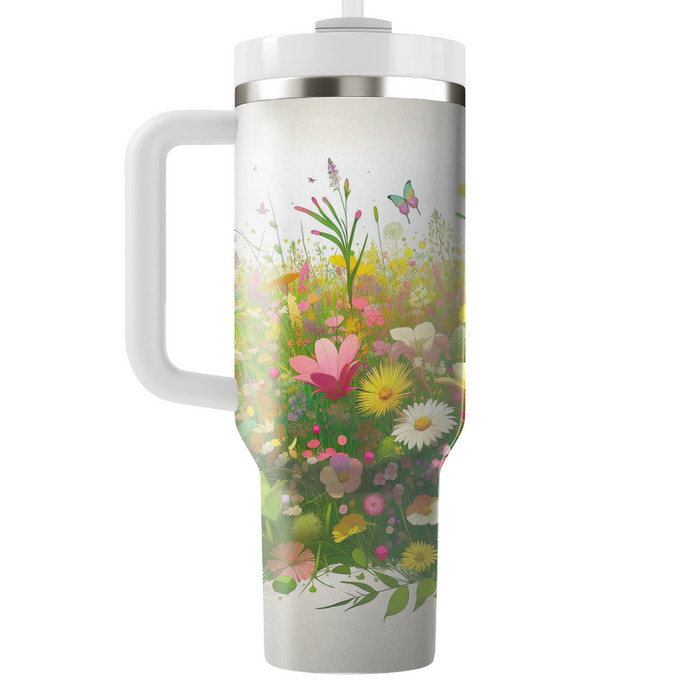 Spring Meadow  Personalized Tumblers