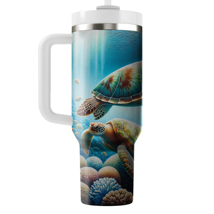 Underwater Turtles  Tumbler Cups