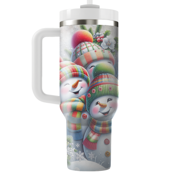 Winter Snowman Fun  Personalized Tumblers