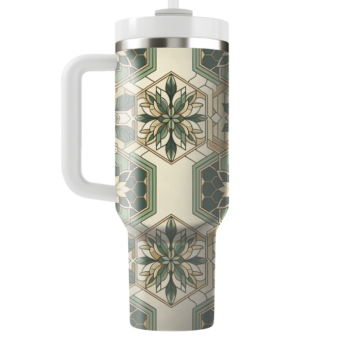 Hexagonal Garden Lattice Custom Tumblers