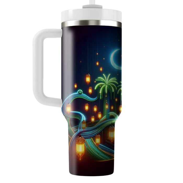 Futuristic Oasis - A New Age Ramadan  Decorative Tumblers