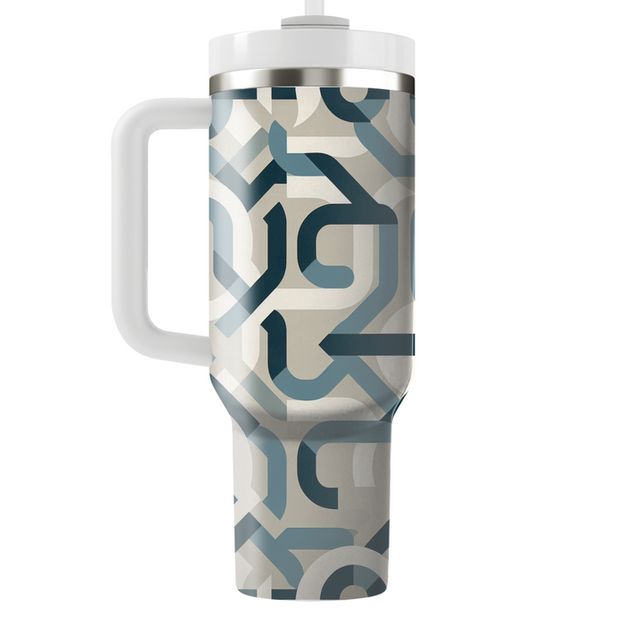 Abstract Geometric Chains Custom Tumblers