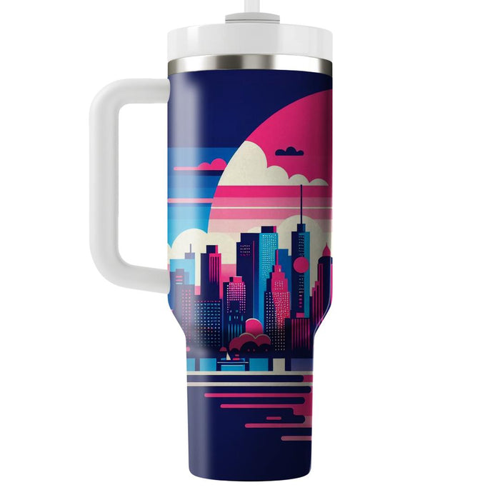 Vibrant Cityscape  Unique Tumblers