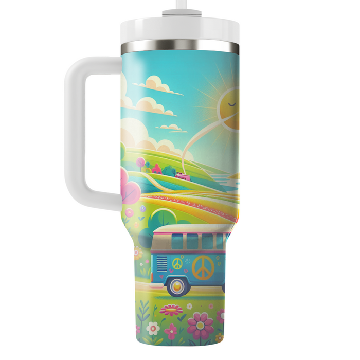 Hippie Van Adventure Tumblers With Lids