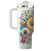 Bright Floral Medley  Travel Tumblers