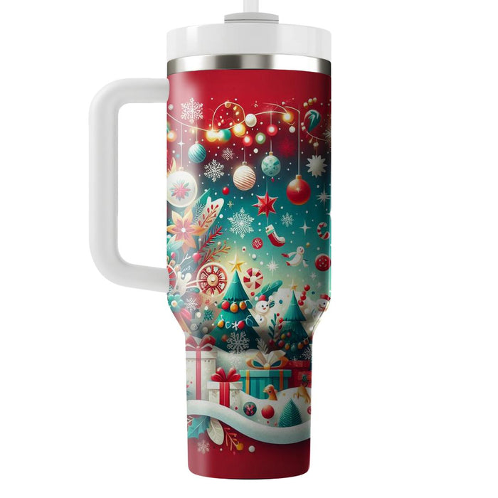 Winter Holiday Wonderland  Tumblers With Lids