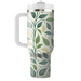 Stylized Leaf Vine Custom Tumblers