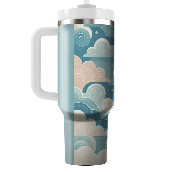 Whimsical Cloud Design  Insulated Tumblers