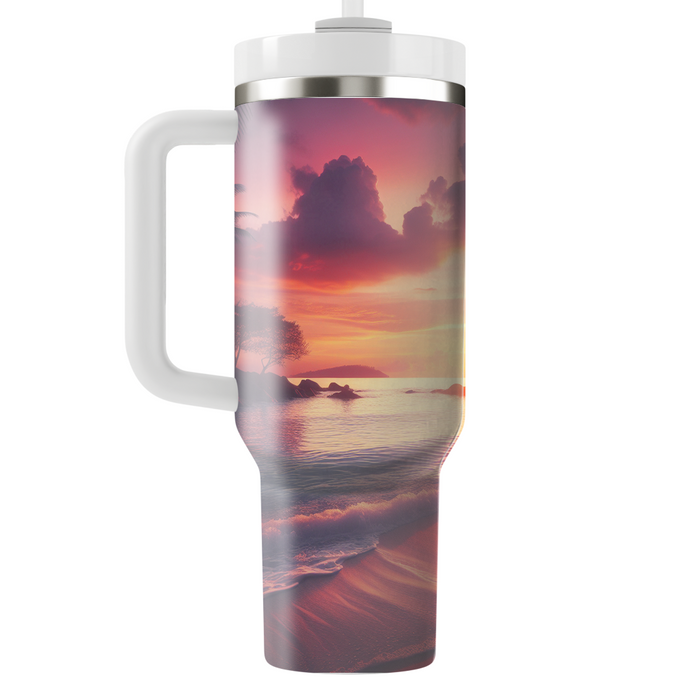 Summer Sunset Retreat  Personalized Tumblers