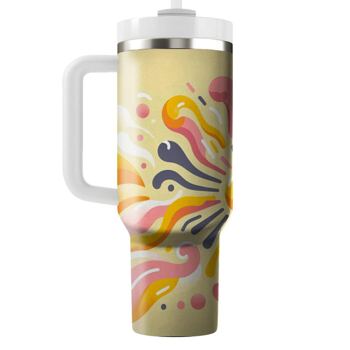 Whimsical Sunshine Rays  Tumbler Cups