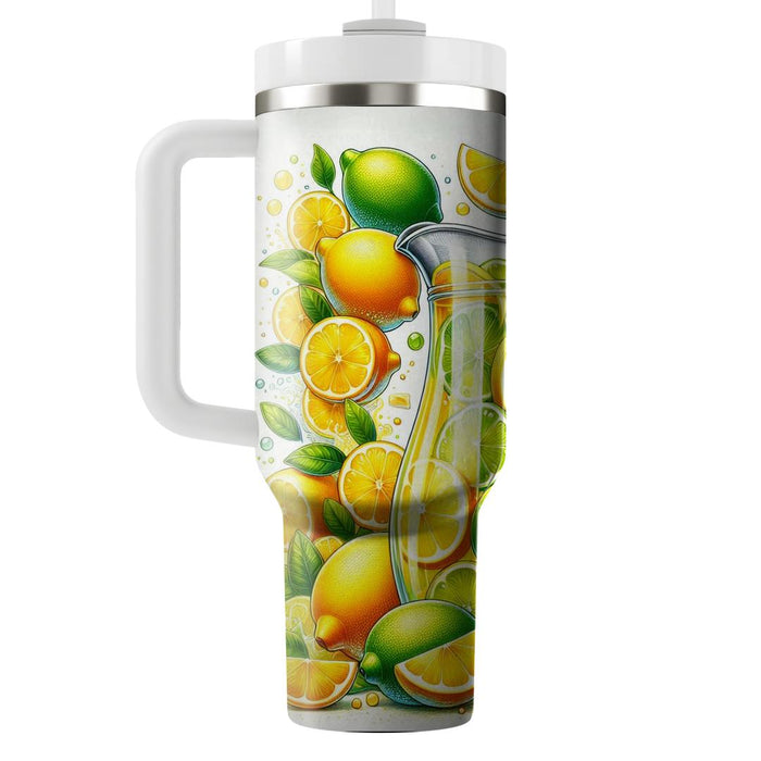 Sunny Vintage Lemonade  Travel Tumblers