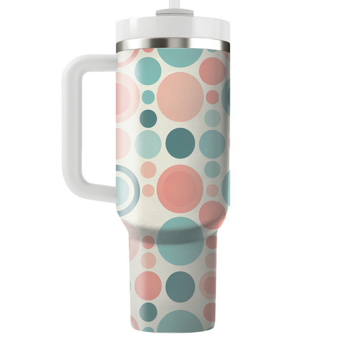 Retro Floral Circles  Custom Tumblers