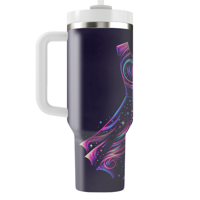 Neon Night Skies Dress Custom Tumblers