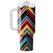 Vibrant Zigzag  Travel Tumblers