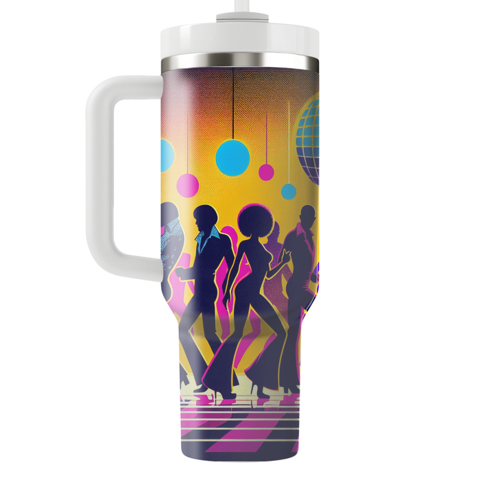 Vintage Disco Dancers Travel Tumblers