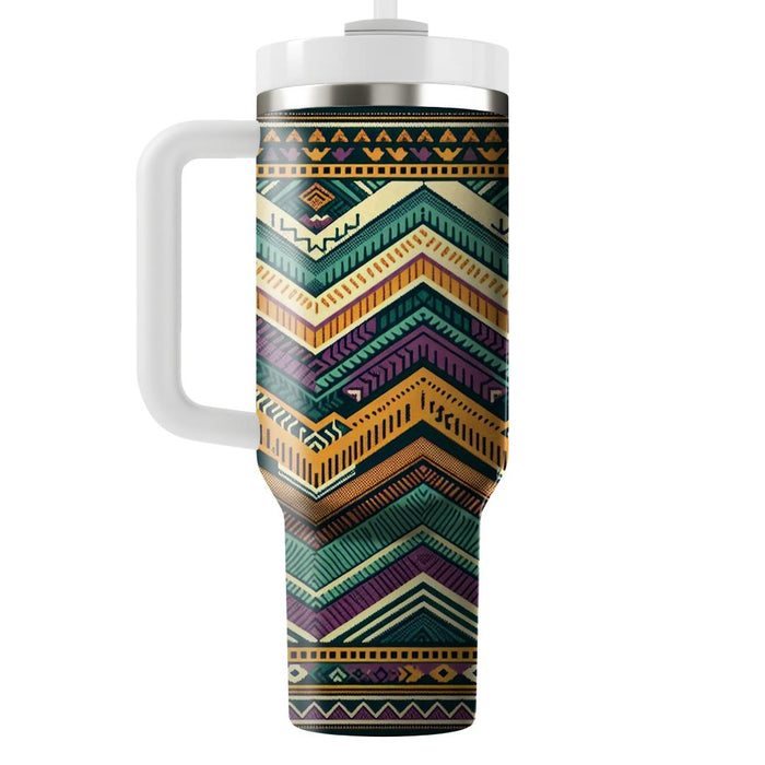 Bohemian Chevron Charm  Unique Tumblers