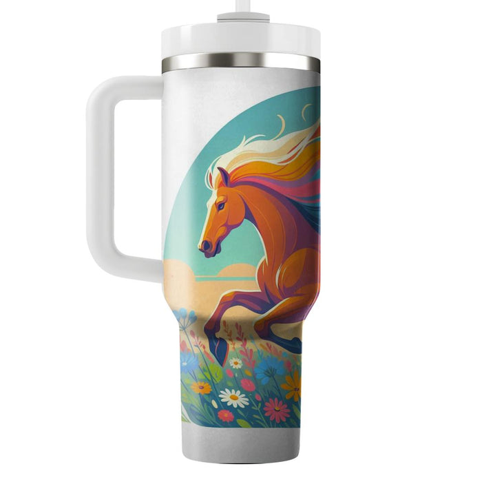 Artsy Horses  Personalized Tumblers