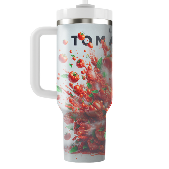 Vibrant La Tomatina Tumblers With Lids